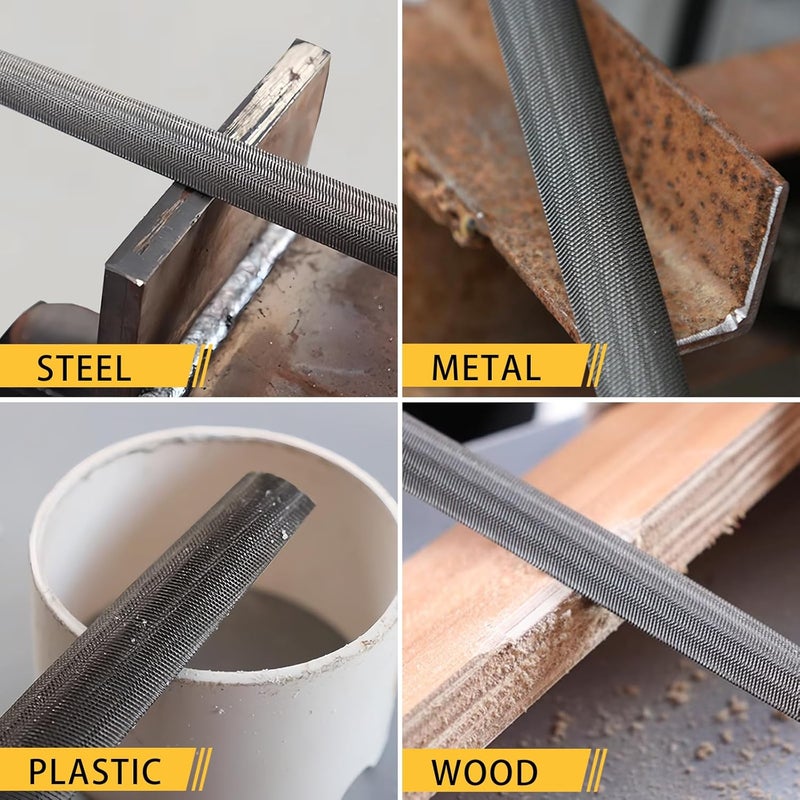 TARIST 8 inch Half Round Metal File, Professional Carbon Steel file, Tool Sharpener for Professionals and DIY - Image 3